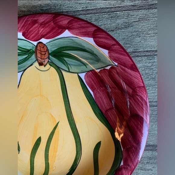 Tabletops Unlimited Fruita de Roma Pear Salad Plate - Picture 2 of 8